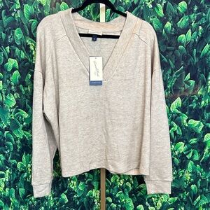 Universal Thread Beige V-Neck Sweatshirt XXL
